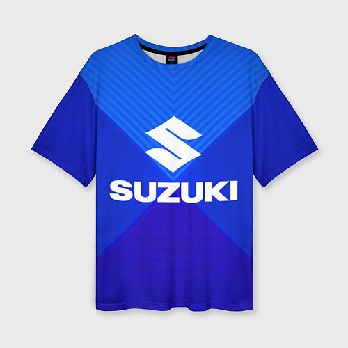 Женская футболка оверсайз SUZUKI / 3D-принт – фото 1