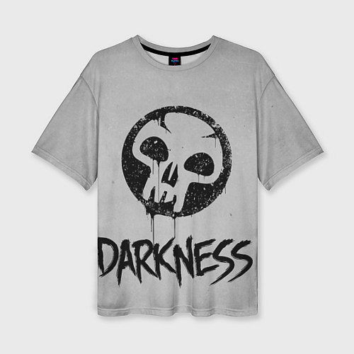 Женская футболка оверсайз Emblems Darkness / 3D-принт – фото 1