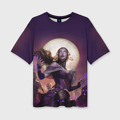 Женская футболка оверсайз Eldritch Moon / 3D-принт – фото 1