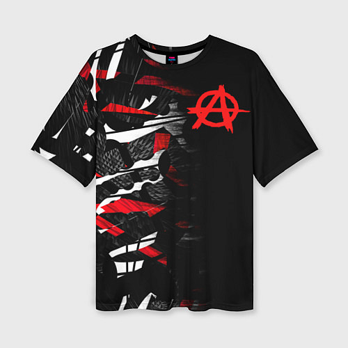 Женская футболка оверсайз Анархия / 3D-принт – фото 1