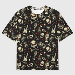 Футболка оверсайз женская Heavy Metal, цвет: 3D-принт