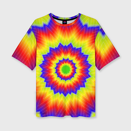 Женская футболка оверсайз Tie-Dye / 3D-принт – фото 1