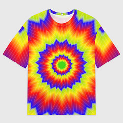 Футболка оверсайз женская Tie-Dye, цвет: 3D-принт