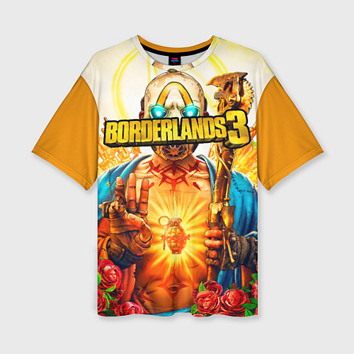 Женская футболка оверсайз Borderlands 3 / 3D-принт – фото 1