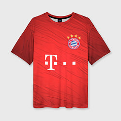 Футболка оверсайз женская BAYERN MUNCHEN, цвет: 3D-принт