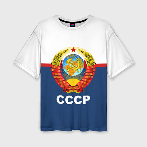 Женская футболка оверсайз СССР / 3D-принт – фото 1