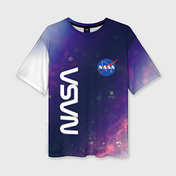 Футболка оверсайз женская NASA НАСА, цвет: 3D-принт