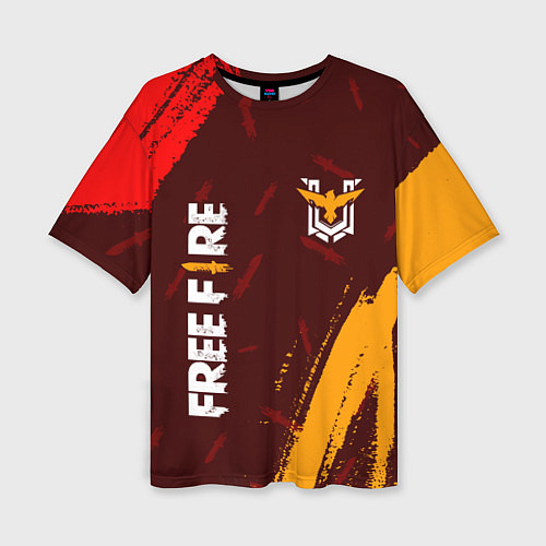 Женская футболка оверсайз FREE FIRE ФРИ ФАЕР / 3D-принт – фото 1