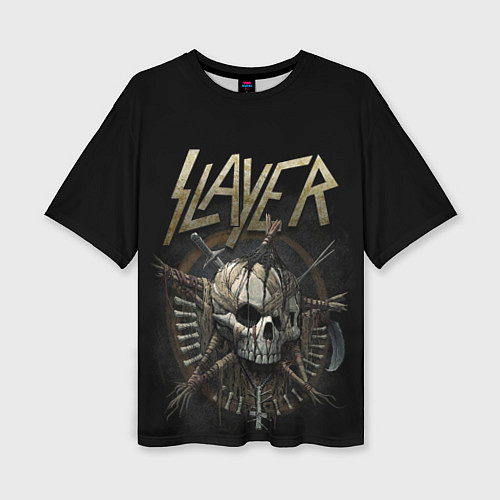 Женская футболка оверсайз Slayer / 3D-принт – фото 1
