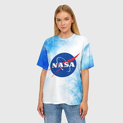 Футболка оверсайз женская NASA НАСА, цвет: 3D-принт — фото 2