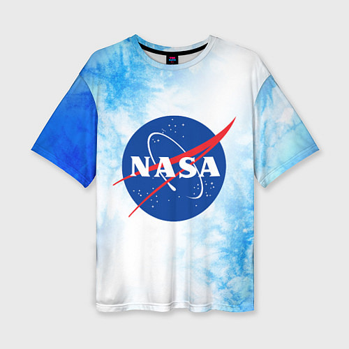 Женская футболка оверсайз NASA НАСА / 3D-принт – фото 1