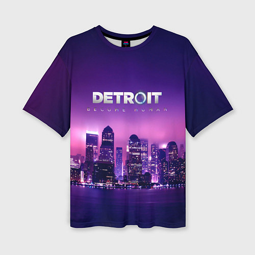 Женская футболка оверсайз Detroit Become Human S / 3D-принт – фото 1