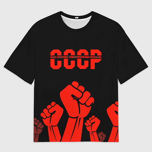 Женская футболка оверсайз СССР / 3D-принт – фото 1