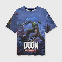 Женская футболка оверсайз Doom Eternal The Ancient Gods