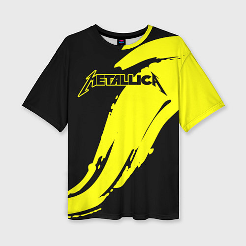 Женская футболка оверсайз Metallica / 3D-принт – фото 1