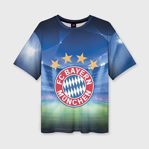 Женская футболка оверсайз Бавария Мюнхен / 3D-принт – фото 1