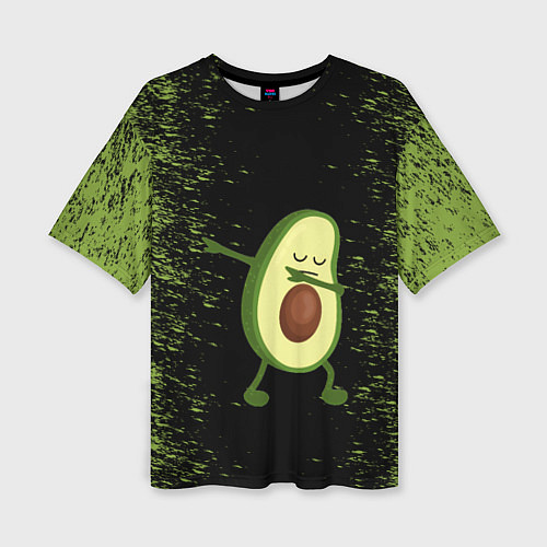Женская футболка оверсайз Авокадо / 3D-принт – фото 1