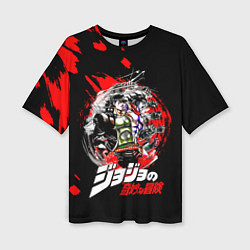 Футболка оверсайз женская JoJo Bizarre Adventure, цвет: 3D-принт