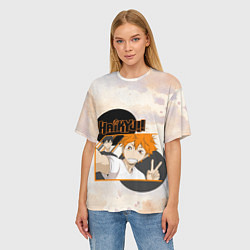 Футболка оверсайз женская Haikyuu, цвет: 3D-принт — фото 2
