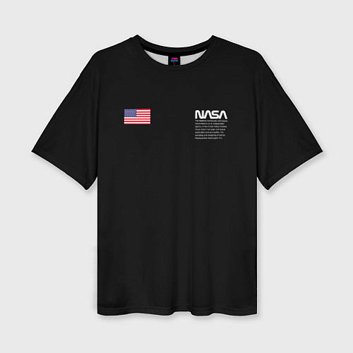 Женская футболка оверсайз NASA / 3D-принт – фото 1