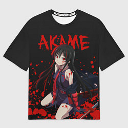 Футболка оверсайз женская Убийца Акаме, цвет: 3D-принт