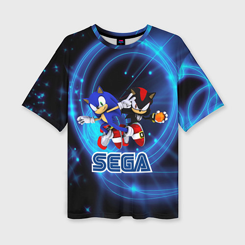 Женская футболка оверсайз Sonic SEGA / 3D-принт – фото 1