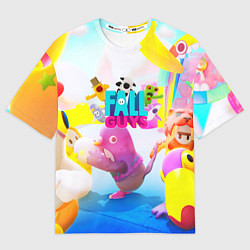 Женская футболка оверсайз FALL GAYS ФОЛЛ ГАЙС