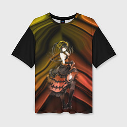 Футболка оверсайз женская Куруми Токисаки, цвет: 3D-принт