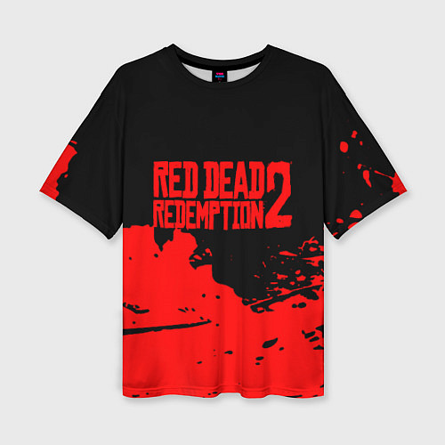 Женская футболка оверсайз RED DEAD REDEMPTION 2 / 3D-принт – фото 1