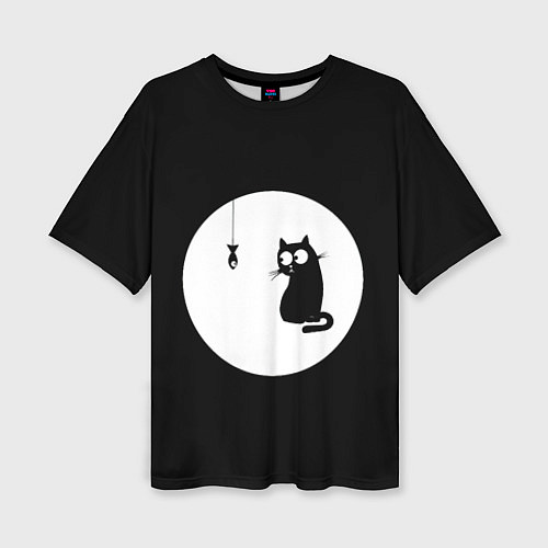 Женская футболка оверсайз Ночная охота / 3D-принт – фото 1