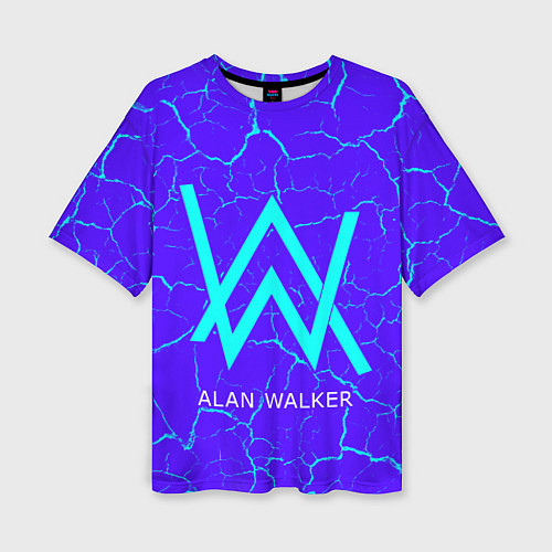 Женская футболка оверсайз ALAN WALKER АЛАН УОКЕР / 3D-принт – фото 1