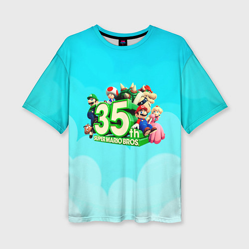 Женская футболка оверсайз Mario / 3D-принт – фото 1