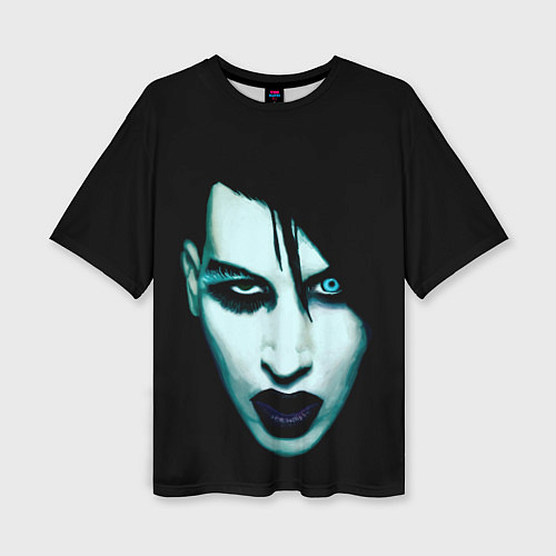 Женская футболка оверсайз Marilyn Manson / 3D-принт – фото 1