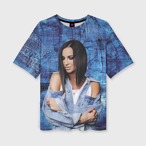 Женская футболка оверсайз Olga Buzova / 3D-принт – фото 1