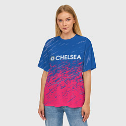 Футболка оверсайз женская Chelsea Челси, цвет: 3D-принт — фото 2
