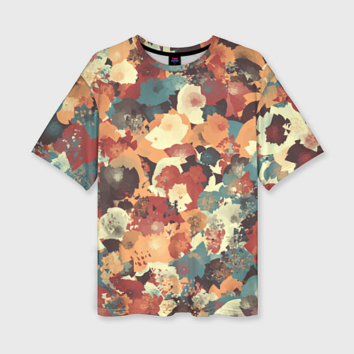 Женская футболка оверсайз Осенние цвета / 3D-принт – фото 1