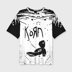 Футболка оверсайз женская Korn, цвет: 3D-принт