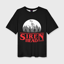 Женская футболка оверсайз Siren Head