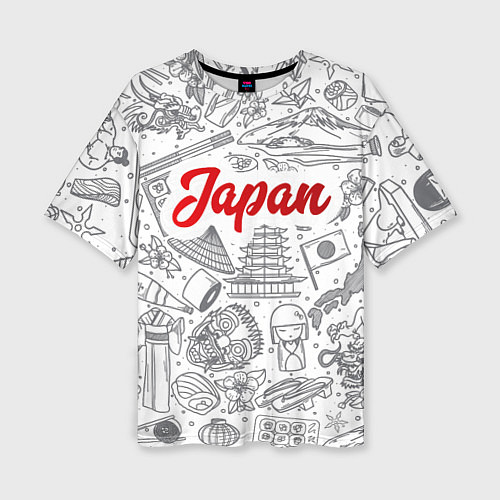 Женская футболка оверсайз Япония Z / 3D-принт – фото 1