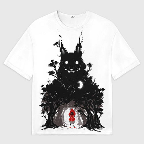 Женская футболка оверсайз Красная шапочка / 3D-принт – фото 1