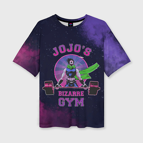 Женская футболка оверсайз JoJo’s Bizarre Adventure Gym / 3D-принт – фото 1