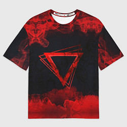 Футболка оверсайз женская FIRE, цвет: 3D-принт