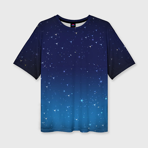 Женская футболка оверсайз Звездное небо / 3D-принт – фото 1
