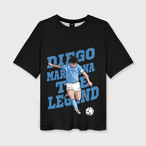 Женская футболка оверсайз Diego Maradona / 3D-принт – фото 1