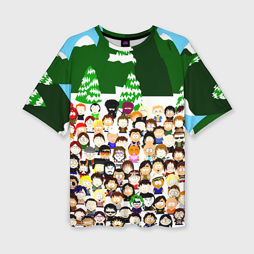 Женская футболка оверсайз Южный Парк South Park / 3D-принт – фото 1