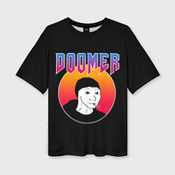 Женская футболка оверсайз Doomer