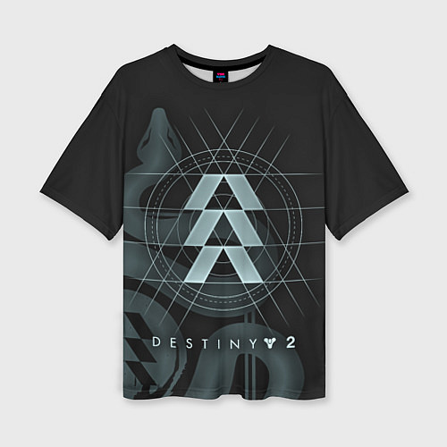 Женская футболка оверсайз DESTINY, HUNTER / 3D-принт – фото 1
