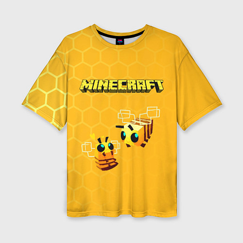 Женская футболка оверсайз Minecraft / 3D-принт – фото 1