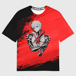 Футболка оверсайз женская Генос One Punch Man, цвет: 3D-принт