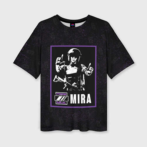 Женская футболка оверсайз Mira / 3D-принт – фото 1